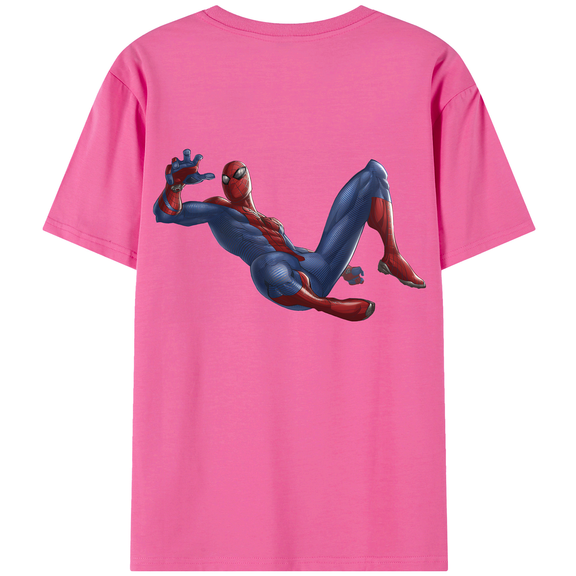 （画像用） Spider Man スパイダーマン レディース半袖Tシャツ(バックプリント)